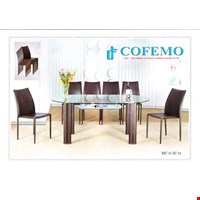 Jual Meja + 6 kursi makan Cofemo MC 11 + JC 11