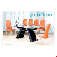 Jual Meja + 6 kursi makan Cofemo TC 27 + CC 23