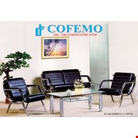 Jual Meja + Kursi tamu Cofemo KT 108 Chrome + MT 06