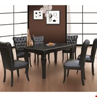 Jual Meja + 6 kursi makan Furnilux Swarovski Plain