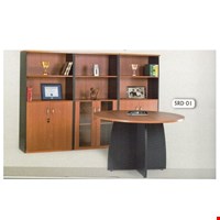 Jual Meja meeting Bundar Aditech SRD 01 (120cm)