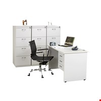 Jual Meja Kantor utama Aditech SS 6012 + 3 Laci gantung (120cm)