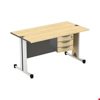 Jual Meja Kantor utama Modera SOD 6012 (120cm) + 3 Laci gantung