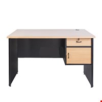 Meja Kantor utama Lunar QD 1275 L + Laci gantung (120cm)