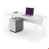 Jual Meja Kantor utama Highpoint Vibe ODV11400-07 + Laci dorong (140cm)