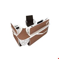 Jual Meja Meeting Enduro Custom Wood Reception Desk