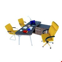 Meja Staff Kantor Desking Modern Executive Desk with Virto Leg