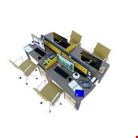 Meja Staff Kantor Desking Staff Sliding Desk