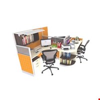 Meja Kantor Enduro 3 Staff Curve Workstation