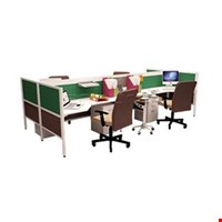 Meja Kantor Simple Staff Workstation with Modern Design
