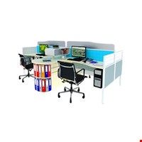 Meja Kantor Enduro Cubicle Workstation with Slimmo Partition