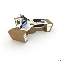 Meja Staff Enduro Tristar Bent Panel Workstation