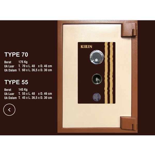 Jual Brankas Kirin Safe Type 70