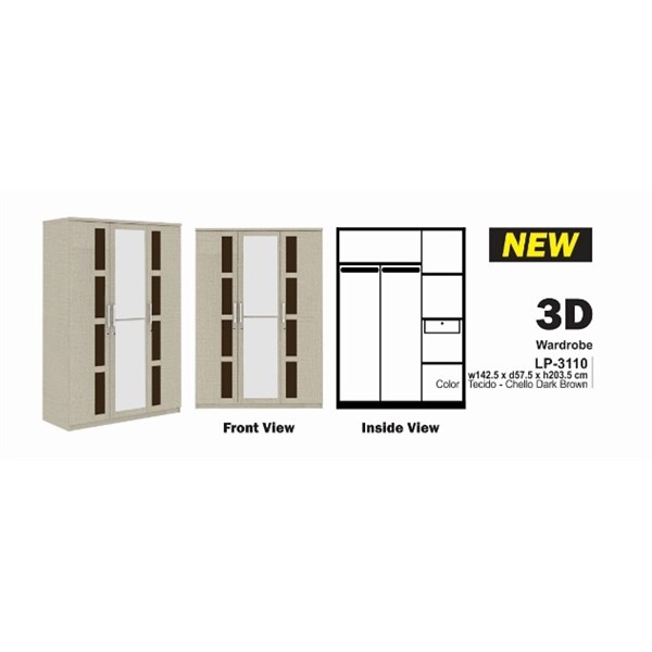 Jual Lemari Pakaian Expo LP 3110
