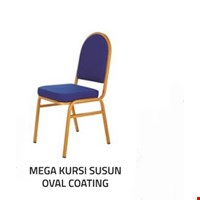 Kursi Tamu Mega Susun Oval Coating