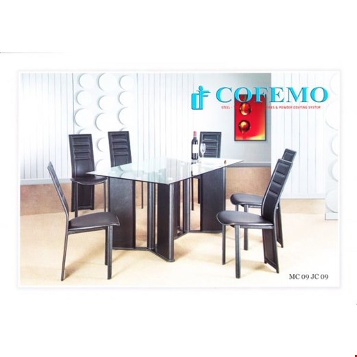 Jual Meja + 6 kursi makan Cofemo MC 09 + JC 09