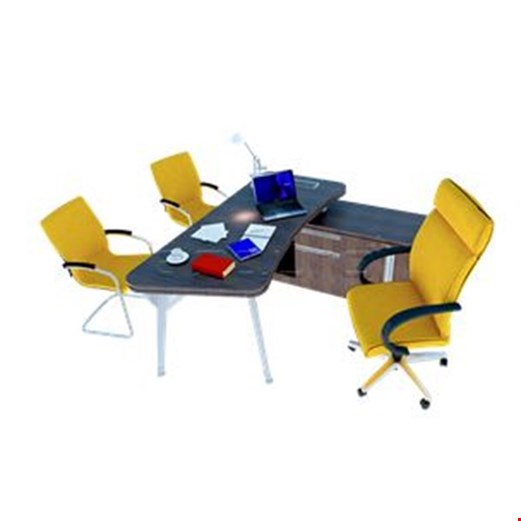 Jual Meja Staff Kantor Desking Modern Executive Desk with Virto Leg