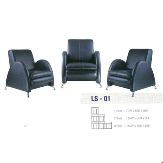 Jual Sofa Kantor Gresco Type LS 01 2 SEAT