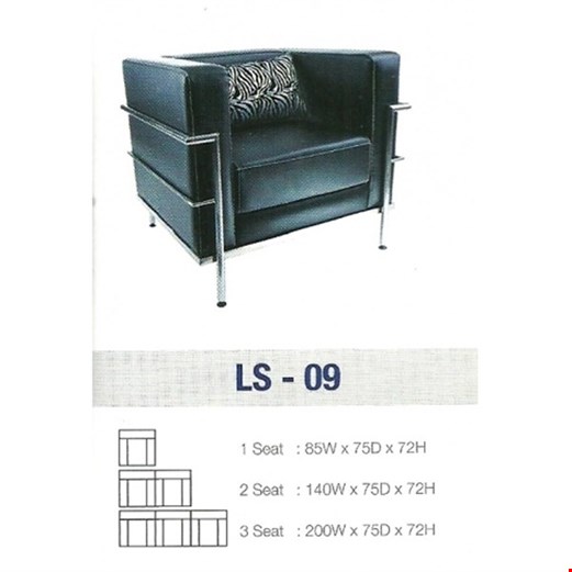 Jual Sofa Kantor Gresco Type LS 09 2 SEAT