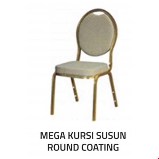 Jual Kursi Tamu Mega susun round coating