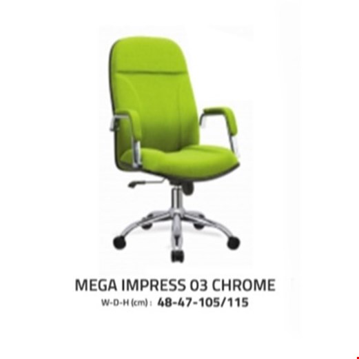 Jual Kursi Kantor Mega Impress 03 Chrome